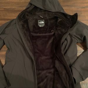 North Face Fleece Lined Jacket with Hoodie